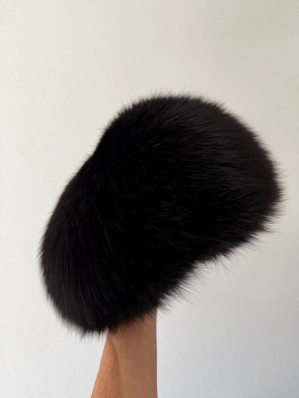 Vintage Black Fur Beret - Picture 4 of 12